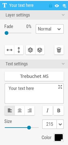 text layer
