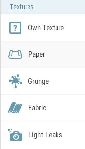 textures menu