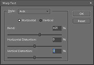 Warped Text dialogue