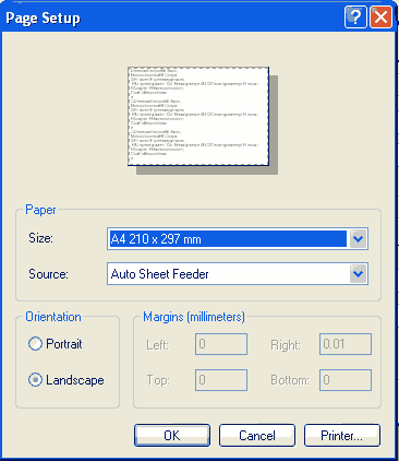 PageSetup