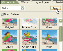 filter selection