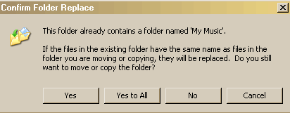 Copy Folder Options