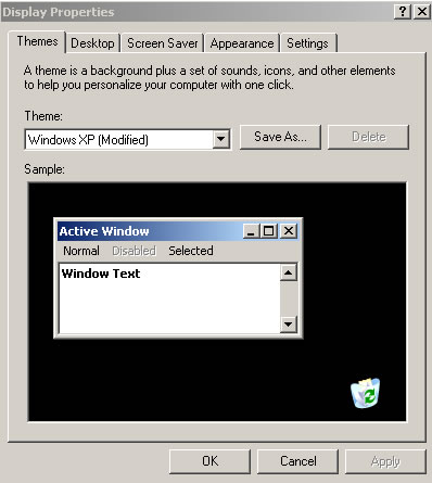 display Properties